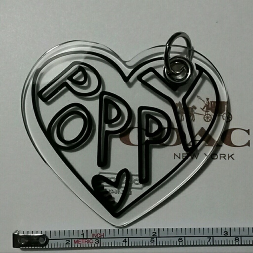 Coach Poppy Charm Hang Tag